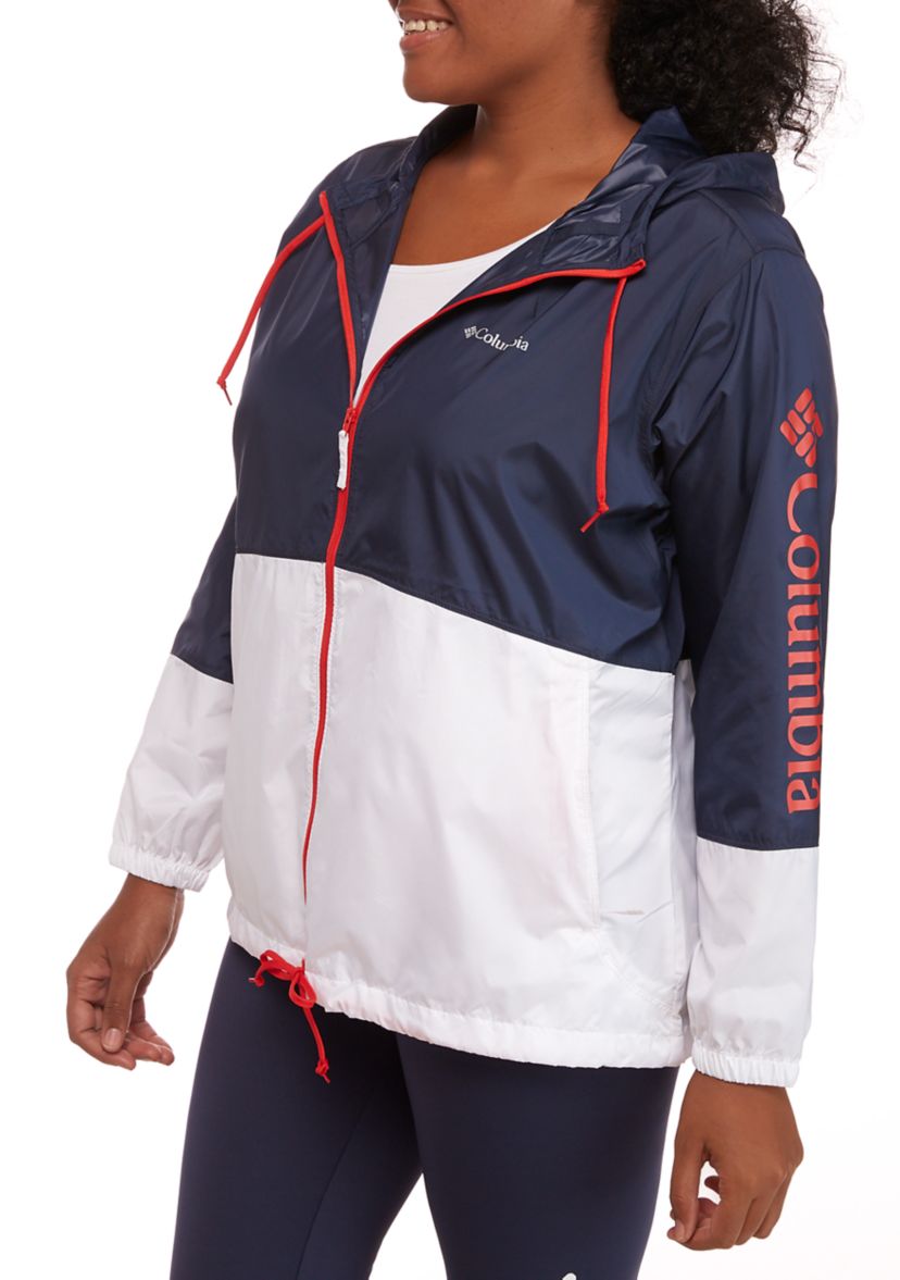 Plus Size Logo Flash Forward™ Windbreaker