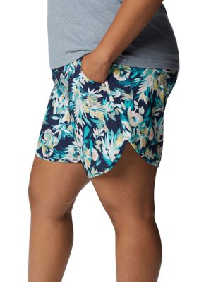 Plus Printed Stretch Water Shorts
