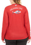 Plus Size Tidal Tee PFG™ Fill-O-Print Fish Long Sleeve Shirt