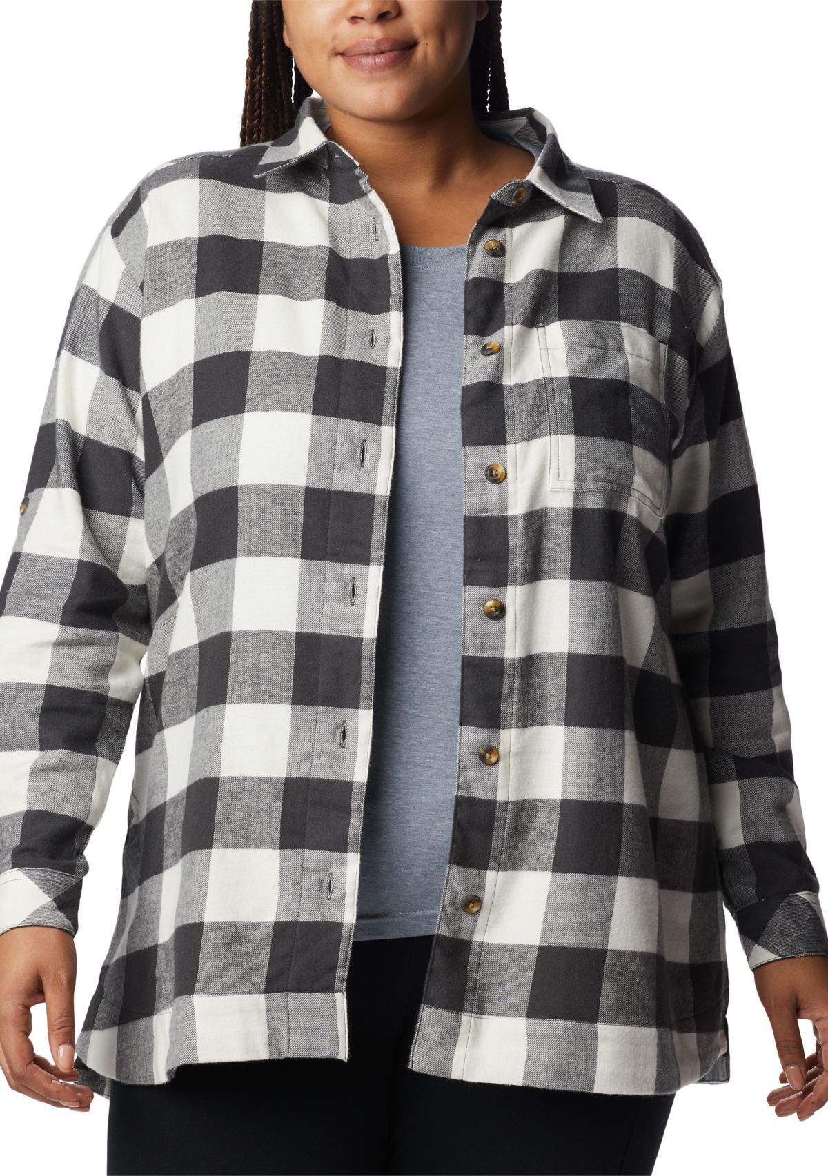 Plus Size Holly Hideaway™ Flannel Shirt
