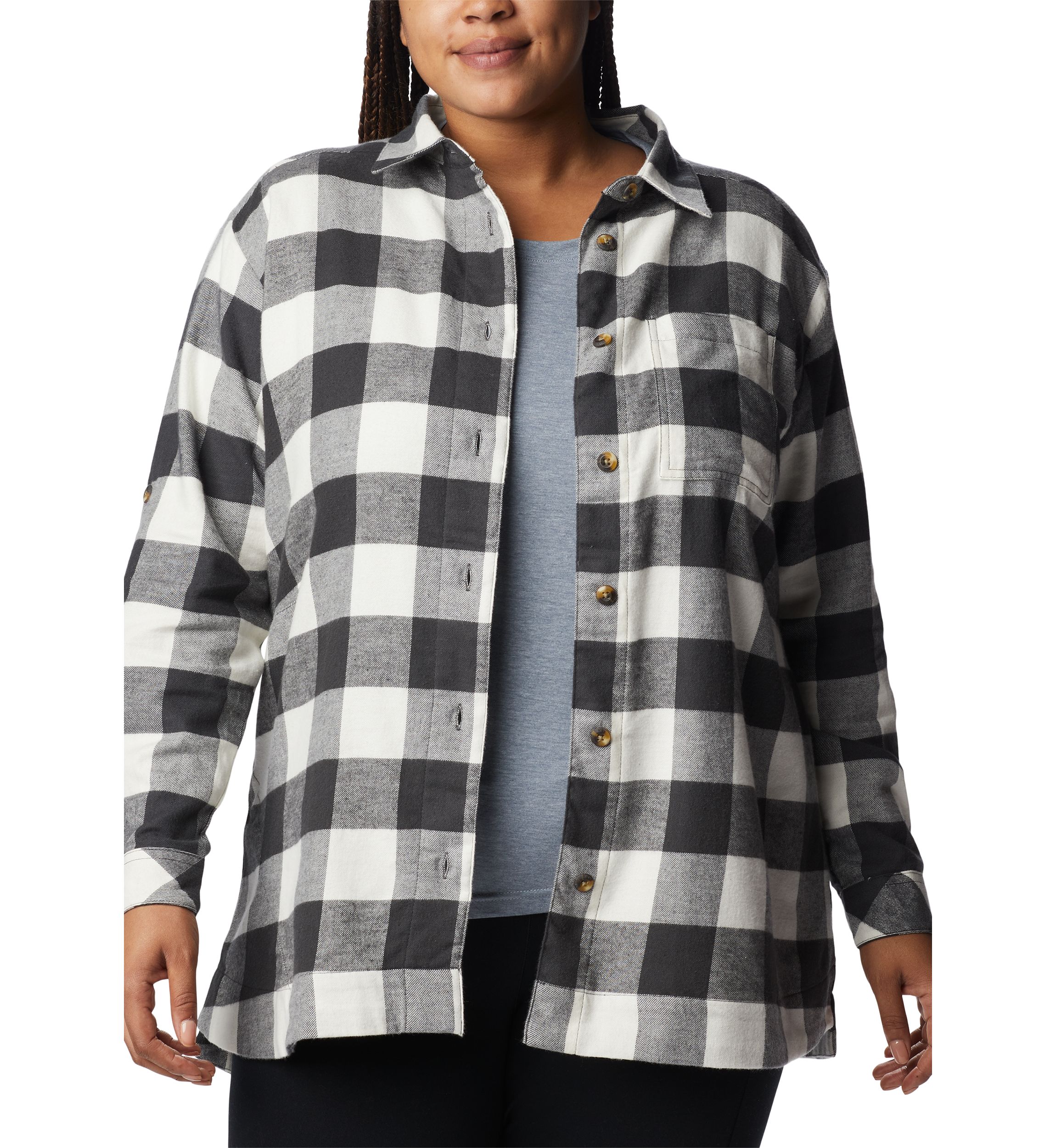 Plus Size Holly Hideaway™ Flannel Shirt