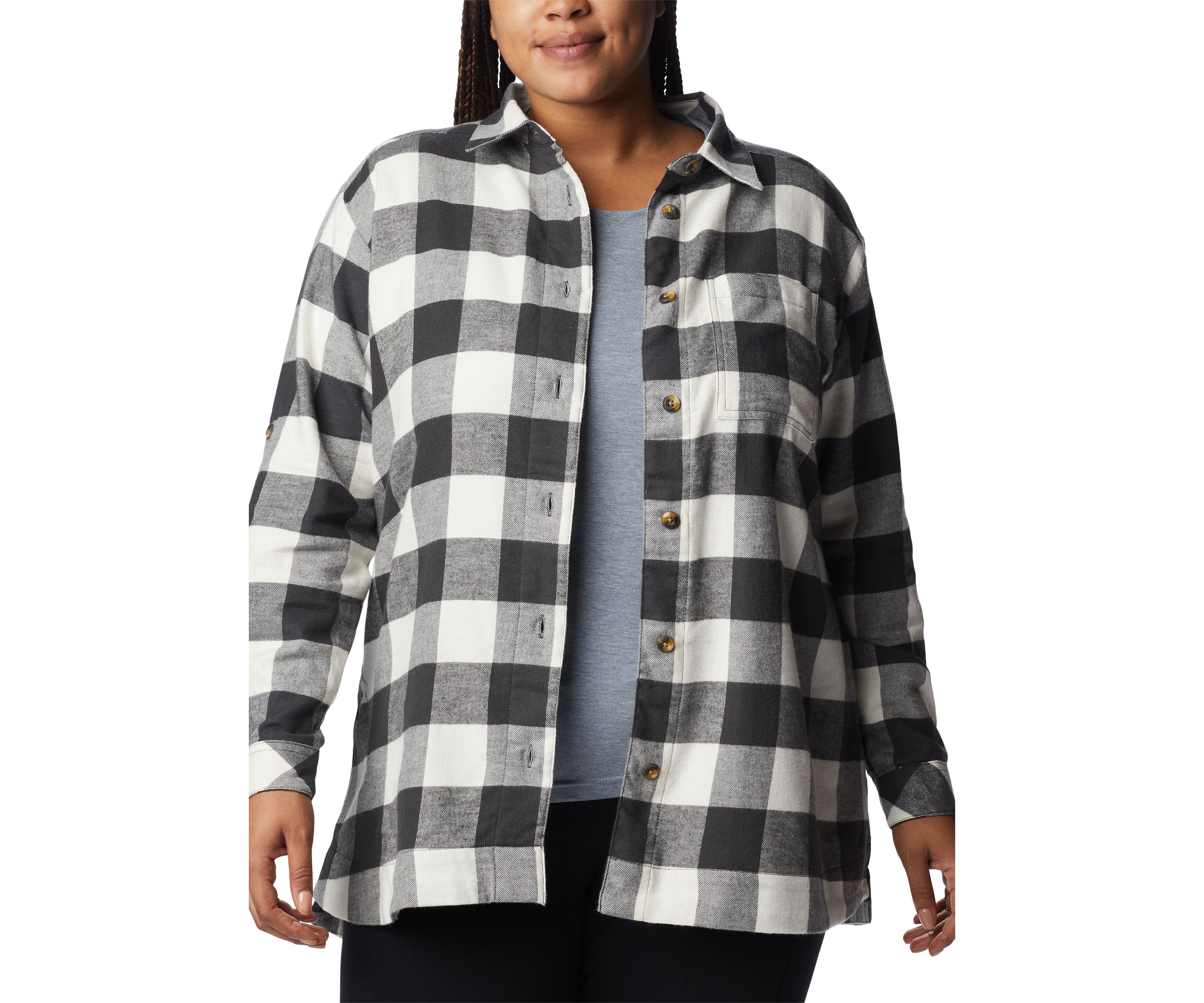 Plus Size Holly Hideaway™ Flannel Shirt