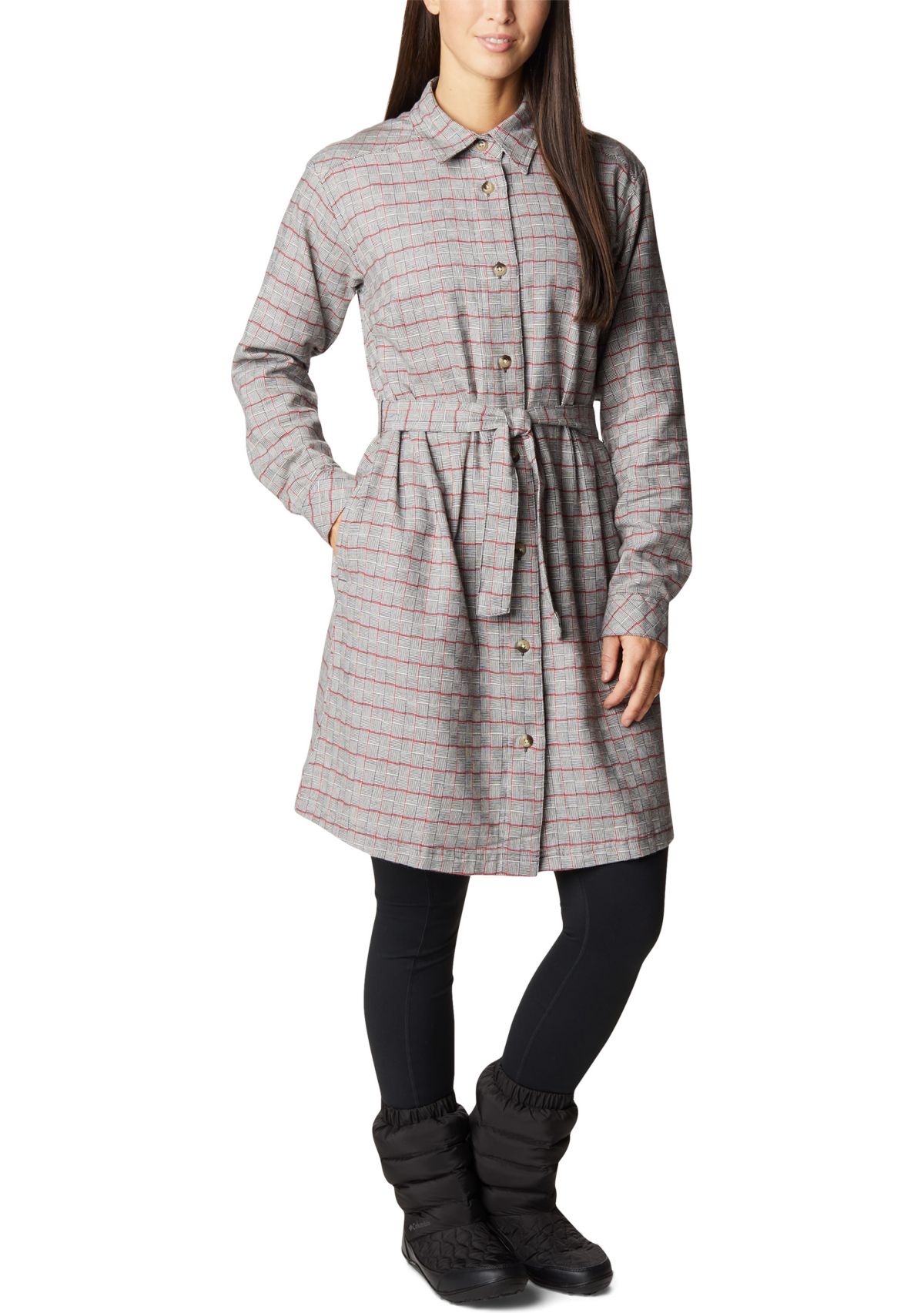 Plus Size Holly Hideaway™ Flannel Dress