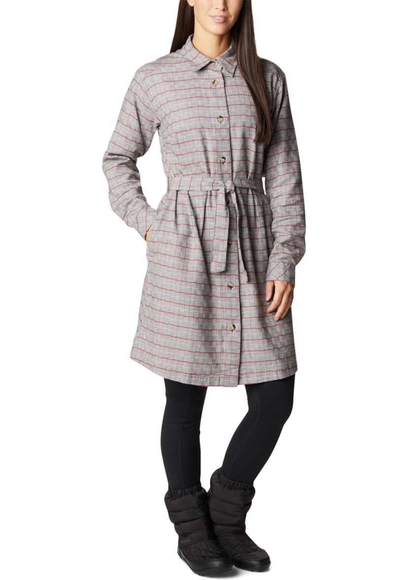 Plus Size Holly Hideaway™ Flannel Dress