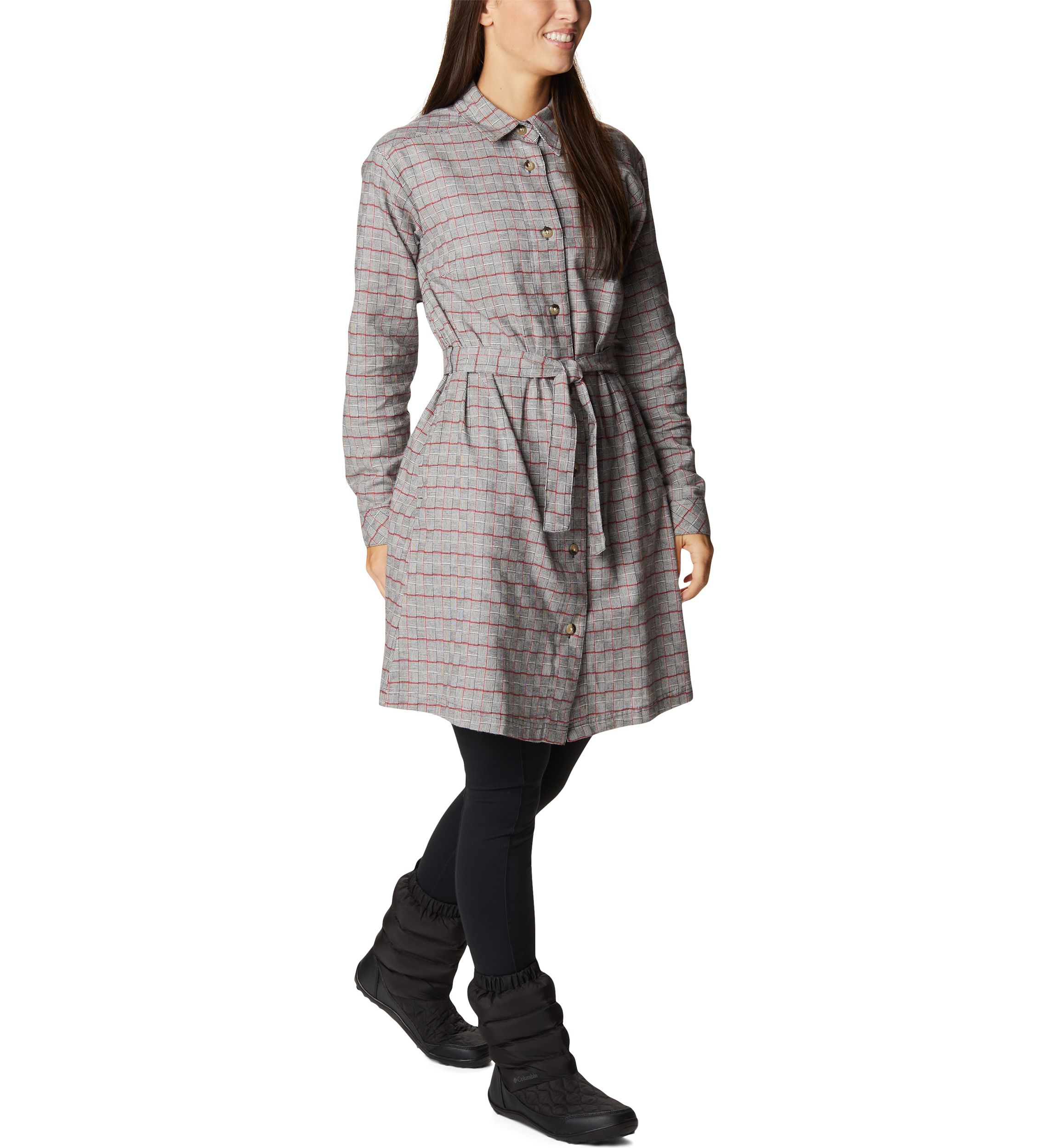 Plus Size Holly Hideaway™ Flannel Dress