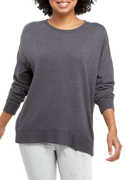 TRUE CRAFT Long Drop Shoulder Sleeve Sweatshirt