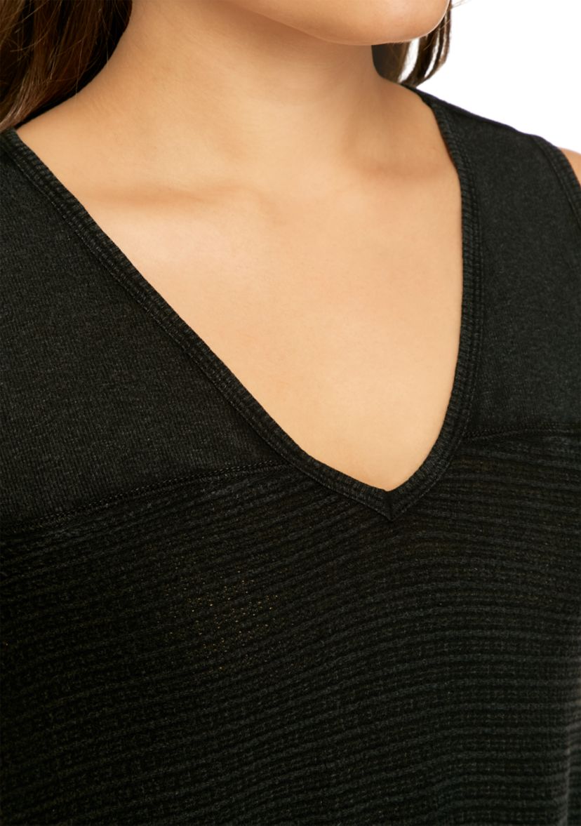 Juniors Waffle Mix Tank Top