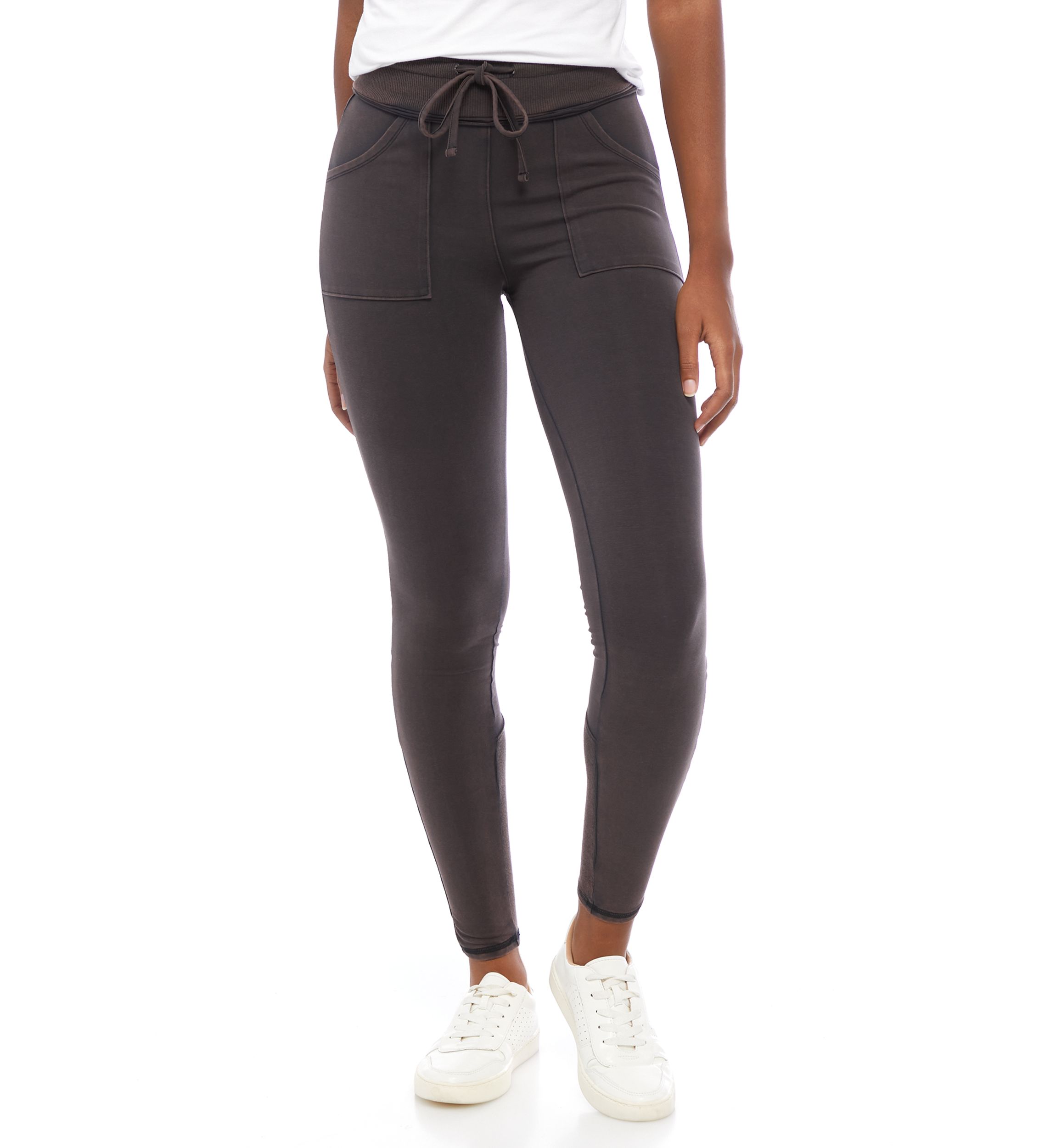 High Rise Rib Waistband Leggings