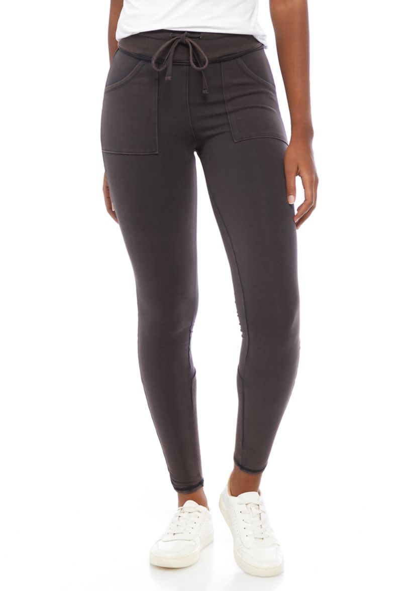 High Rise Rib Waistband Leggings