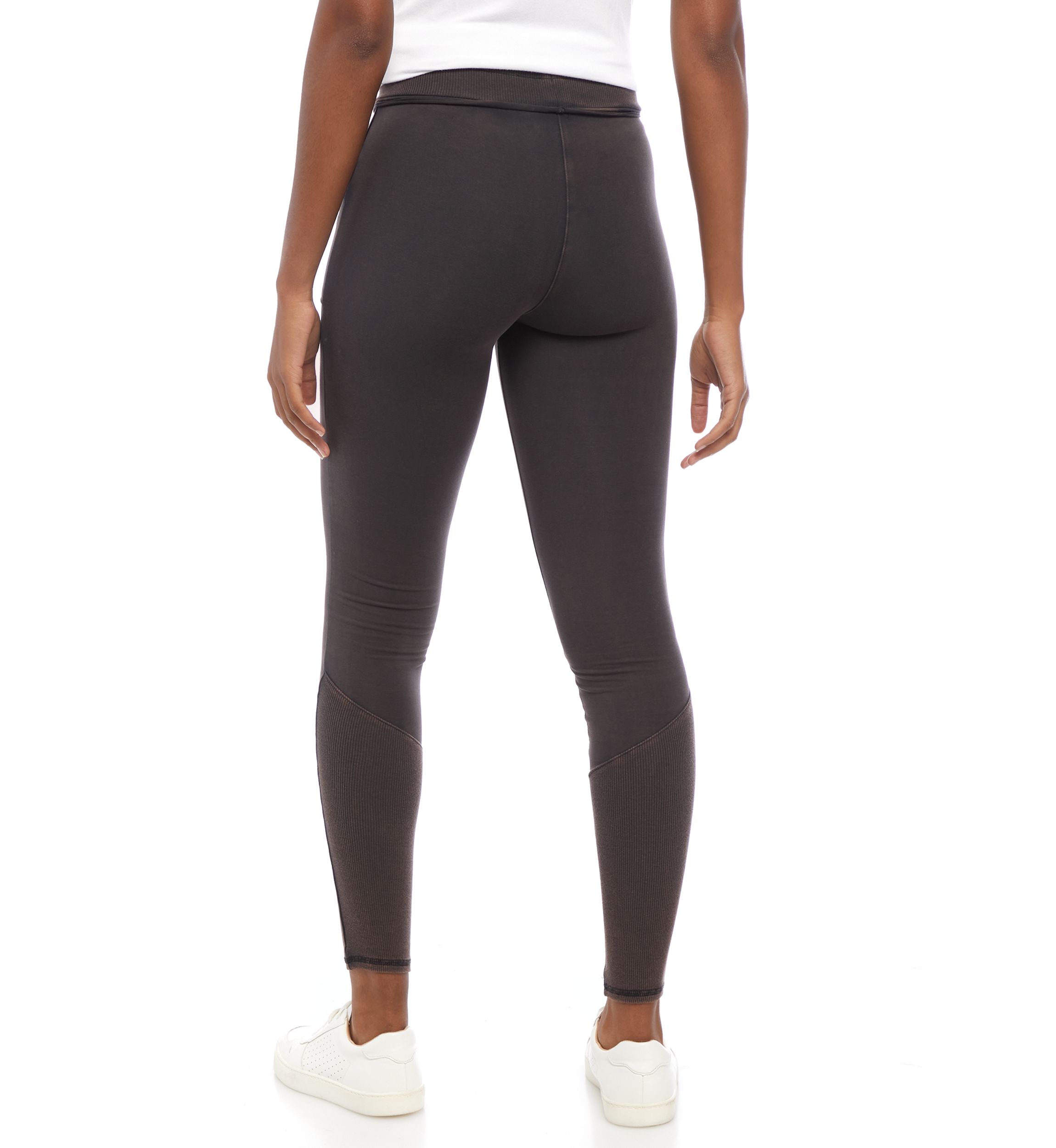 High Rise Rib Waistband Leggings