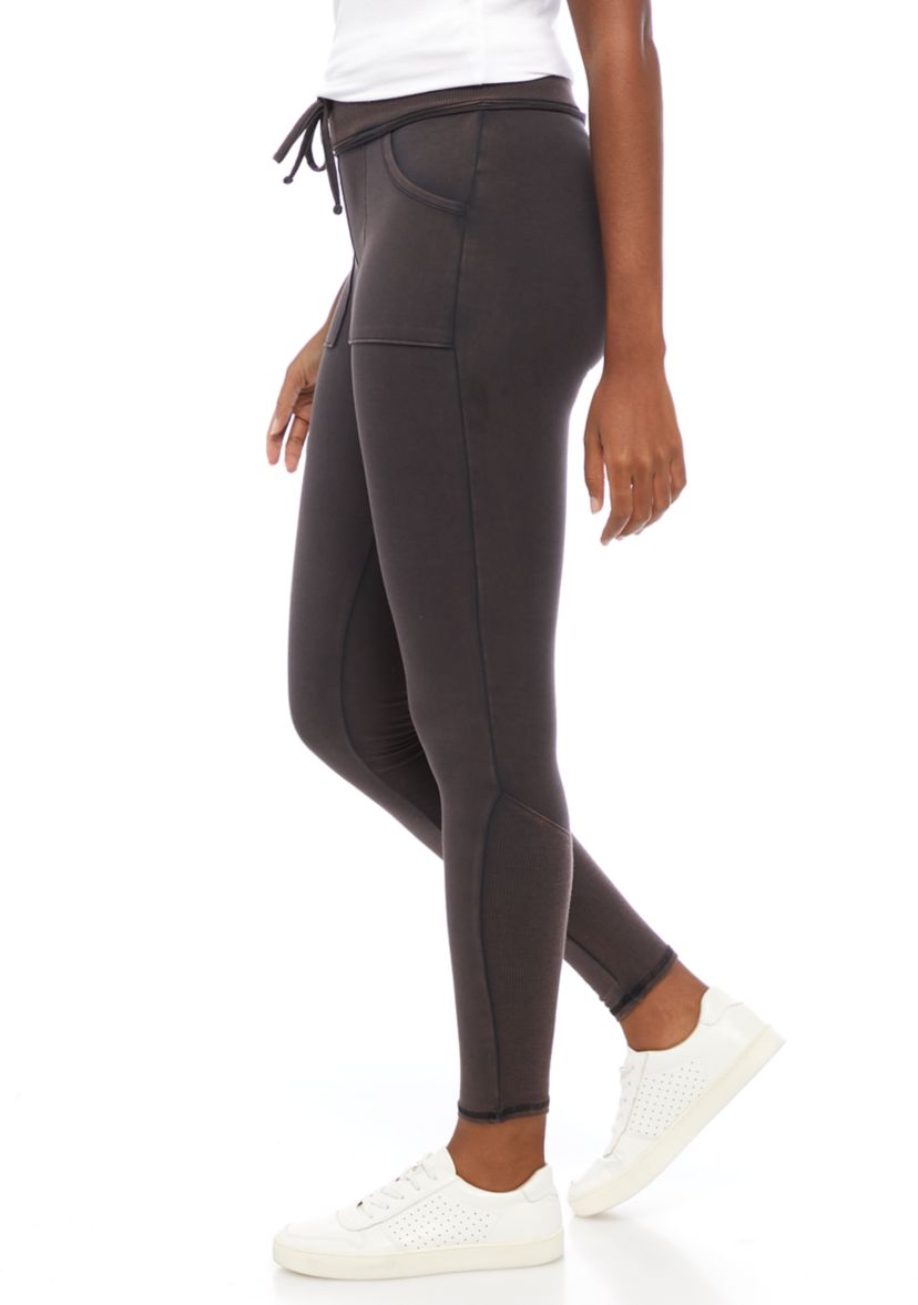 High Rise Rib Waistband Leggings