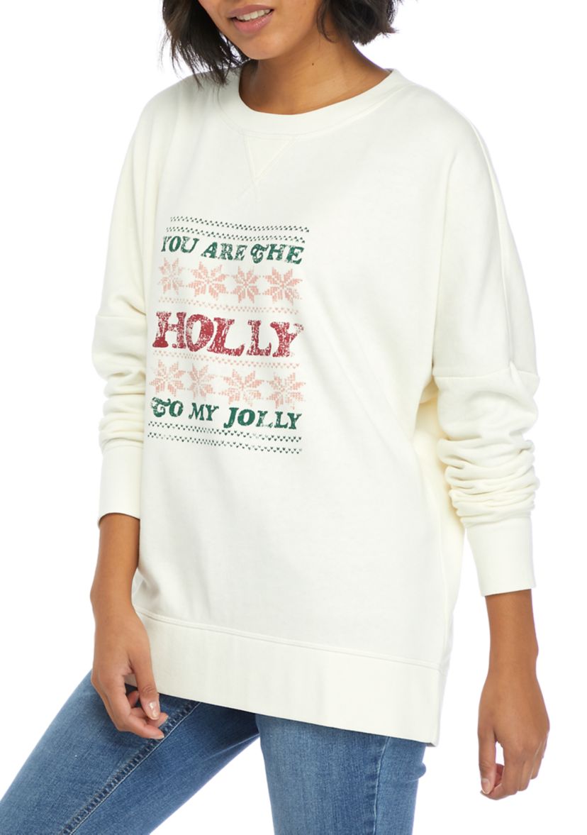 Crew Neck Graphic Sweatshirt 