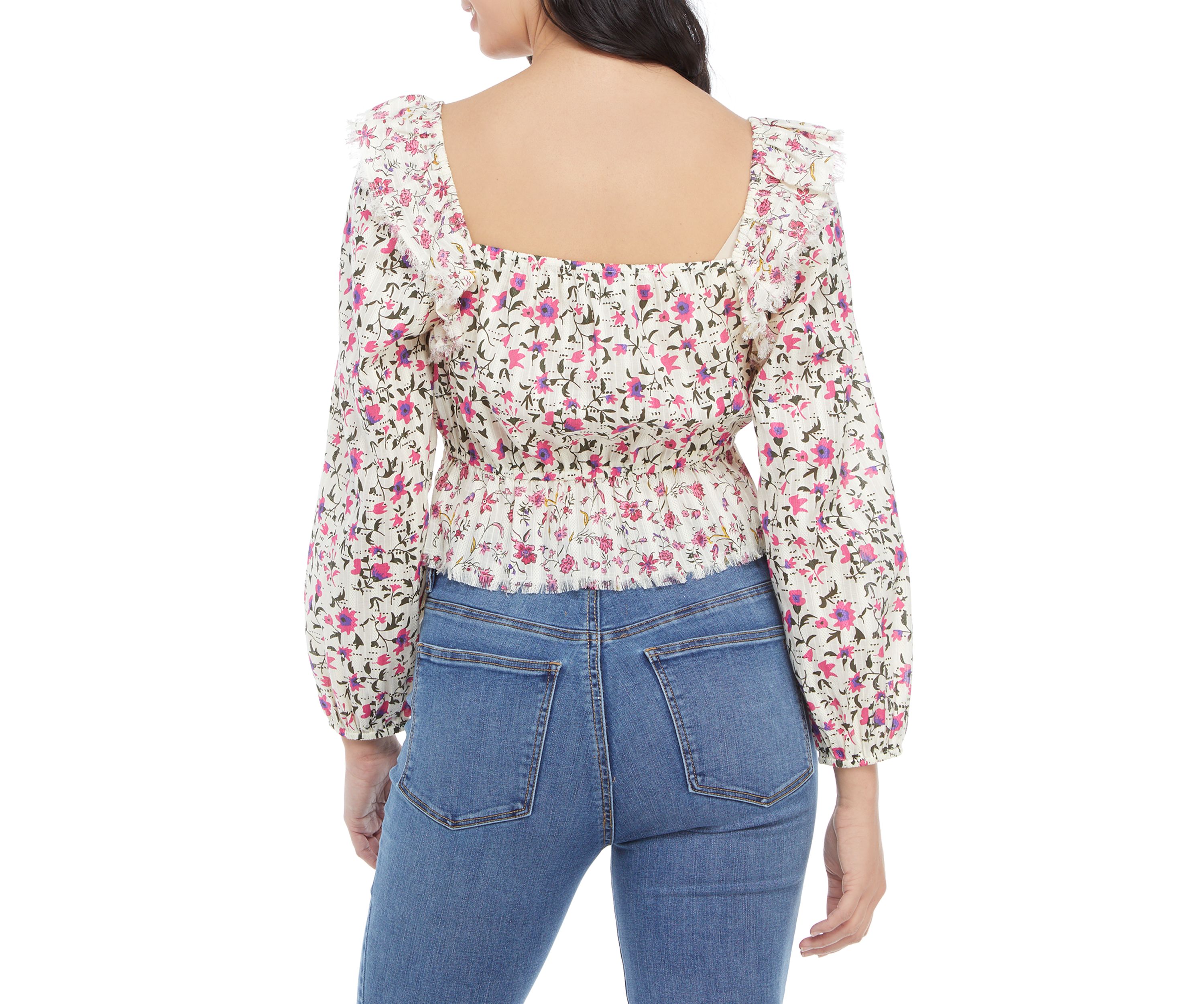 Long Sleeve Woven Top