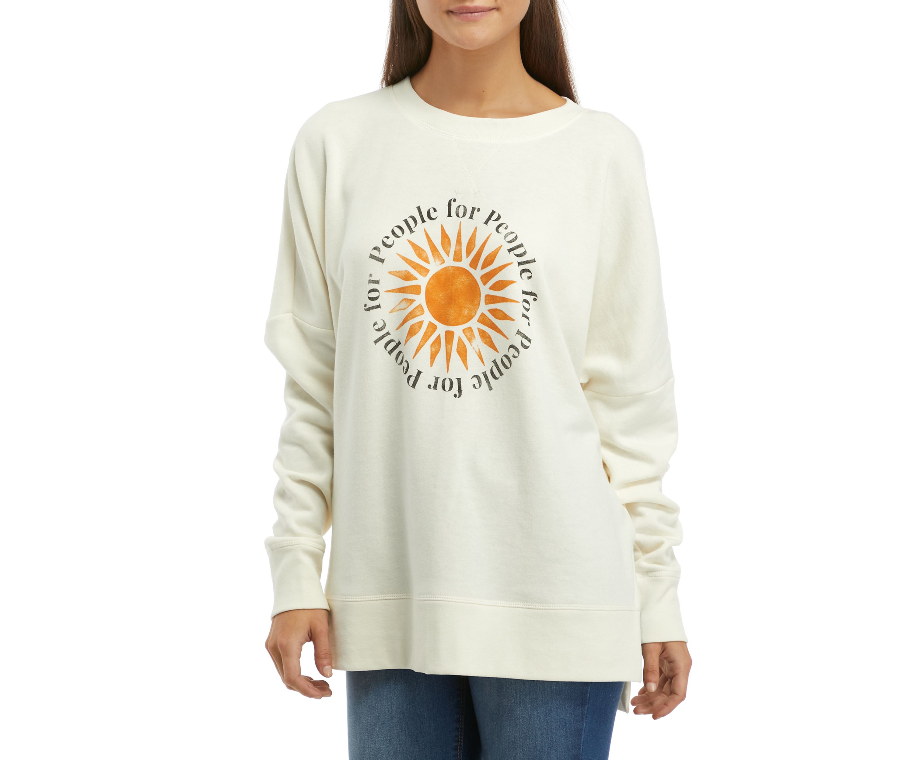 Crew Neck Graphic Sweatshirt 