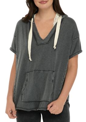 short sleeve with hood