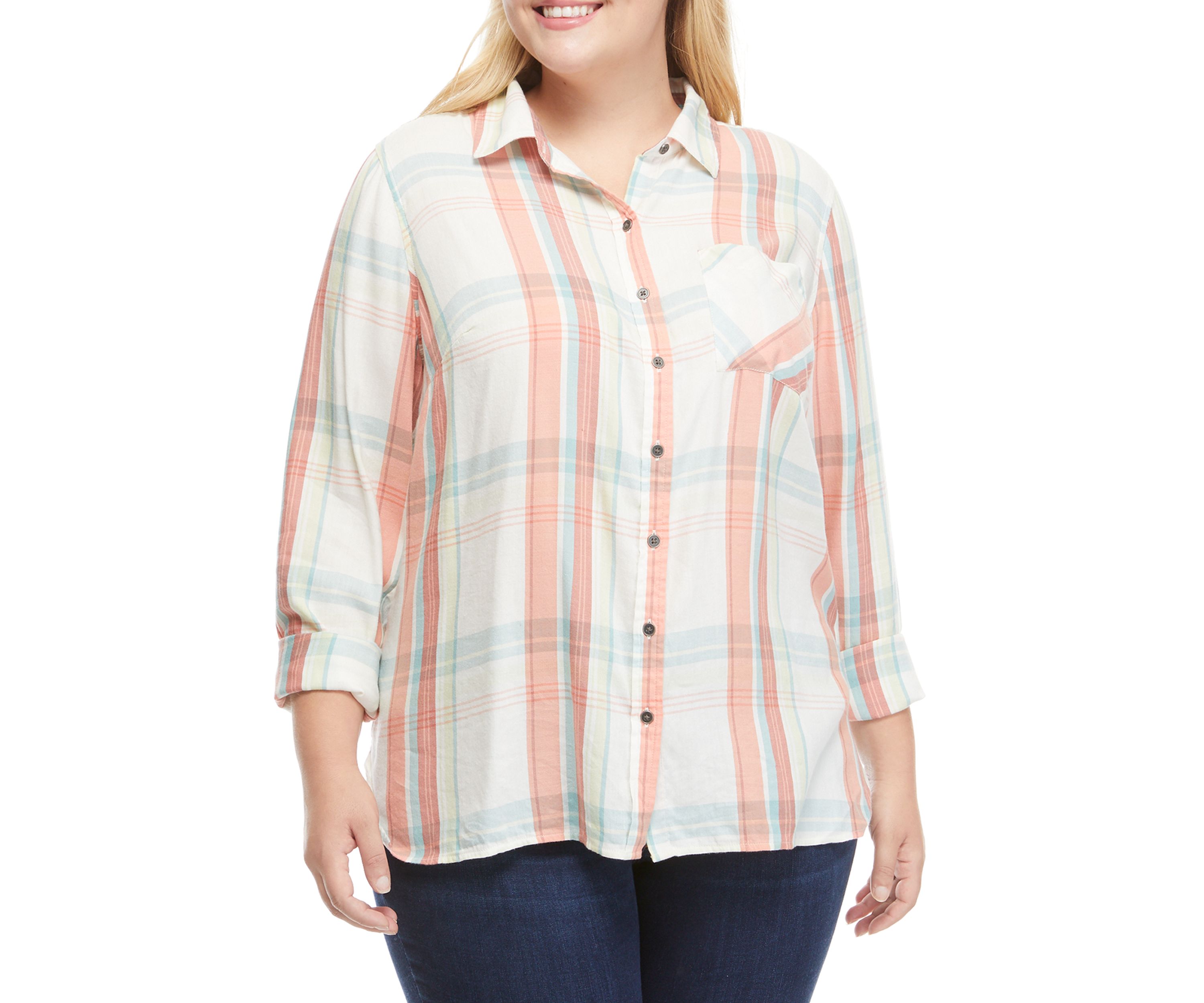 Plus Size Button Down Shirt
