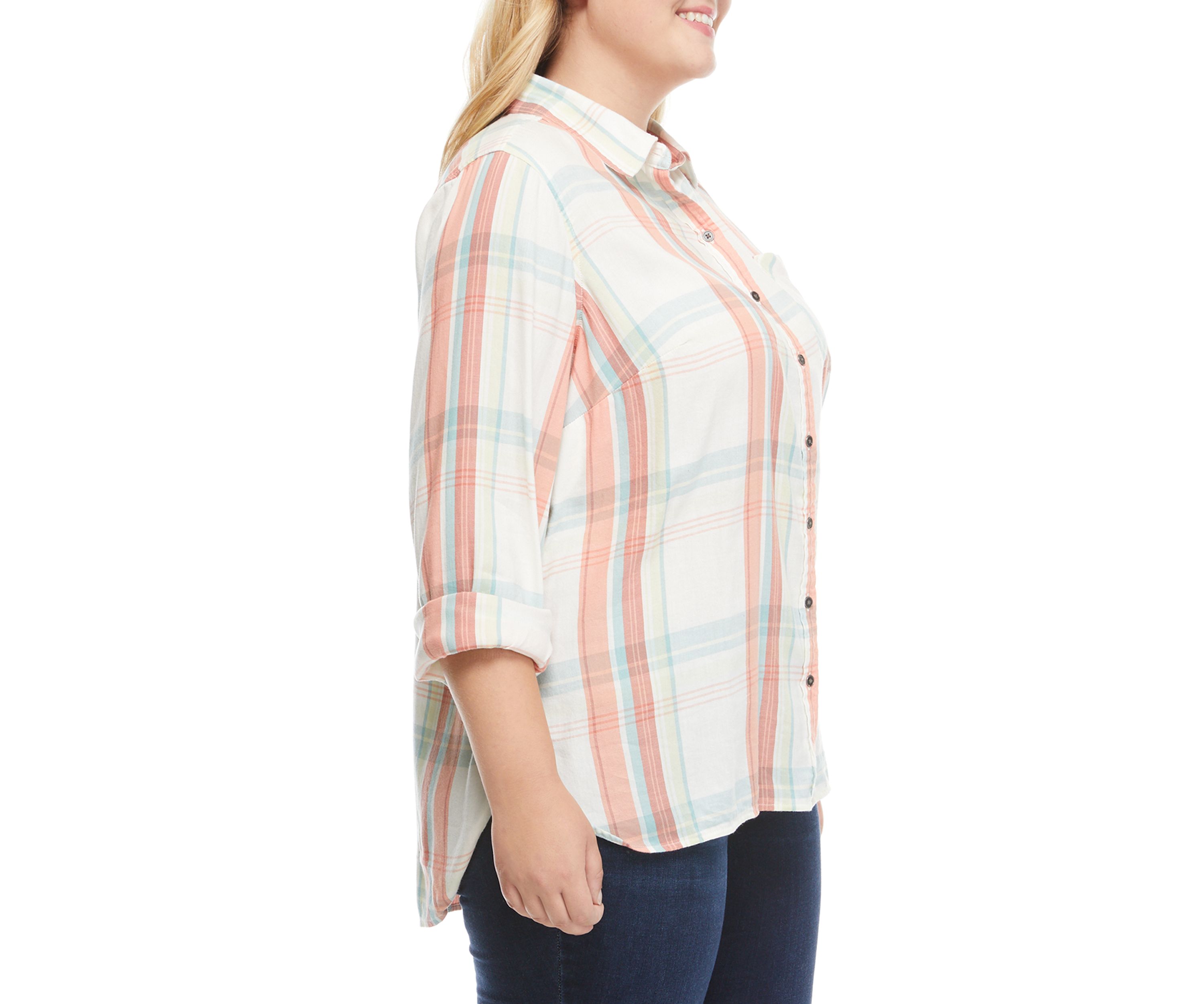 Plus Size Button Down Shirt