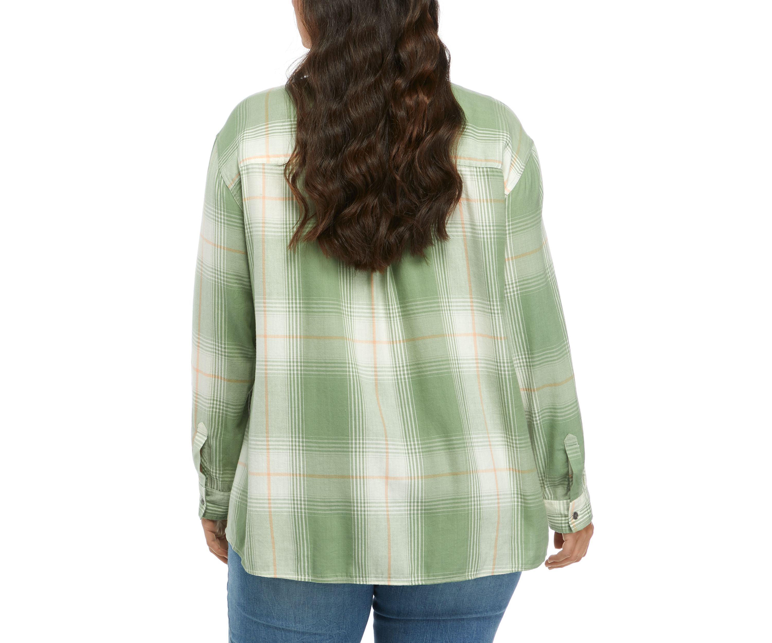Plus Size  Boyfriend Button Down Shirt 