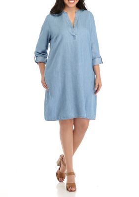 Kim Rogers® Plus Size Chambray Dress | belk