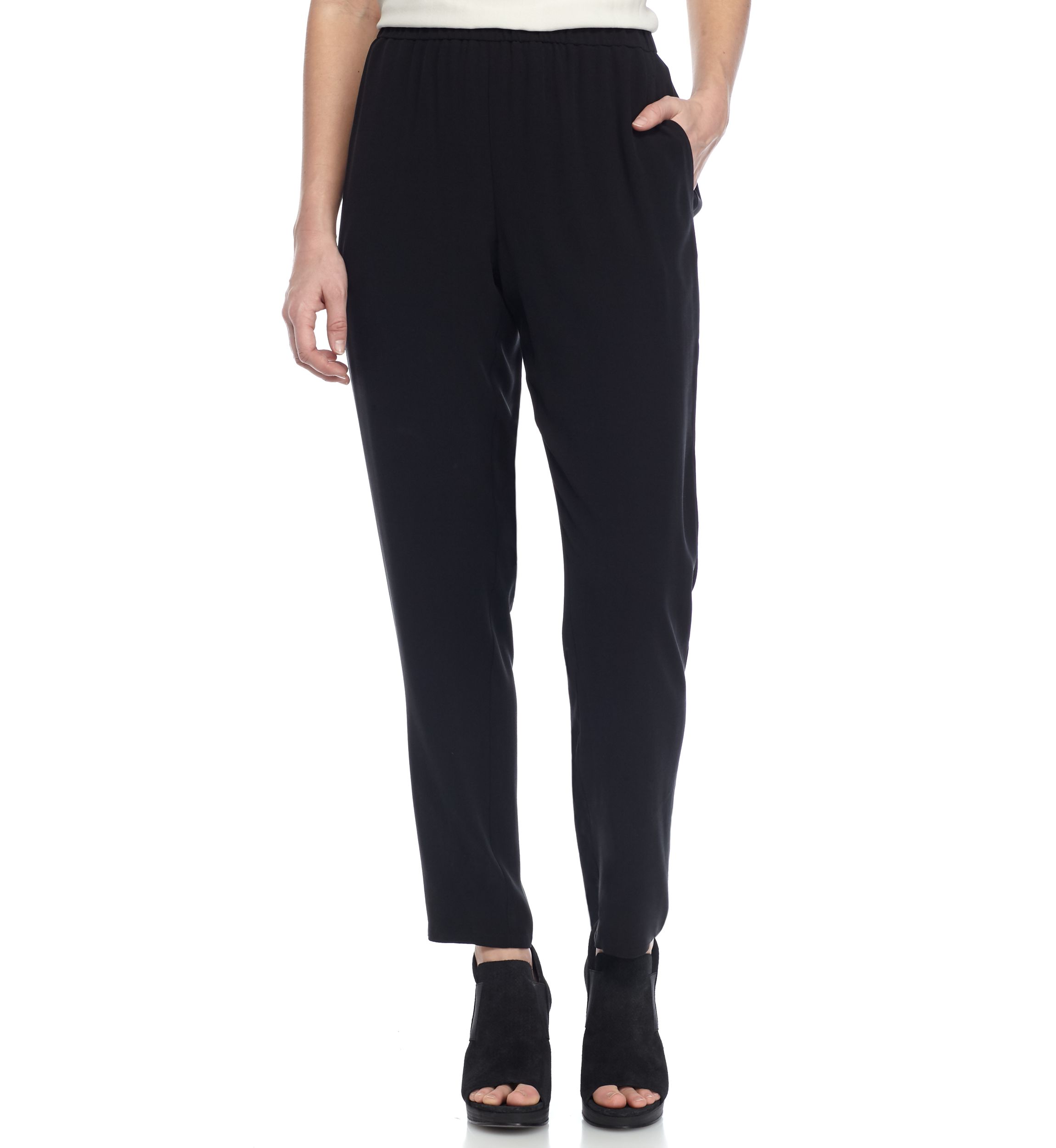 Womens Slouchy Ankle Pants 
