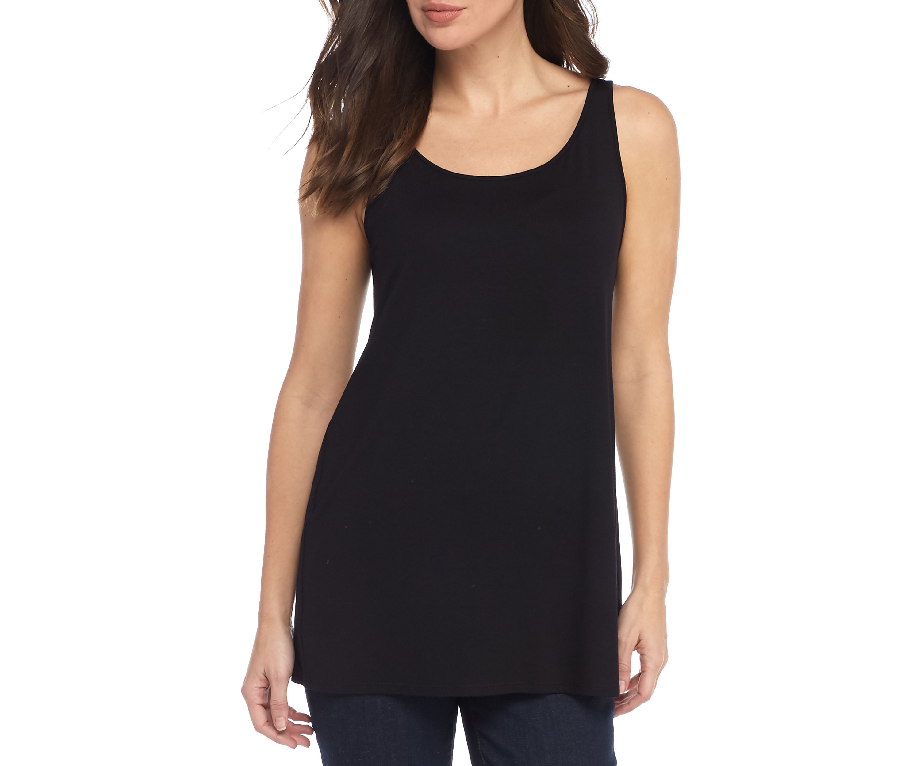 Scoop Neck Long Tank