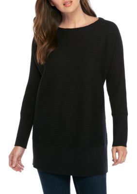 Eileen Fisher Boat Neck Rib Wool Tencel Sweater | belk