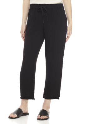 Eileen Fisher Crop Drawstring Gauze Pants | belk