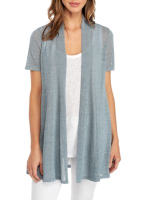 Eileen Fisher Long Short Sleeve Cardigan | belk