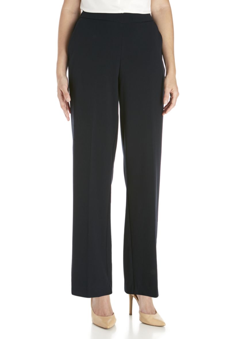 Womens Elastic Waist Pull On Pants