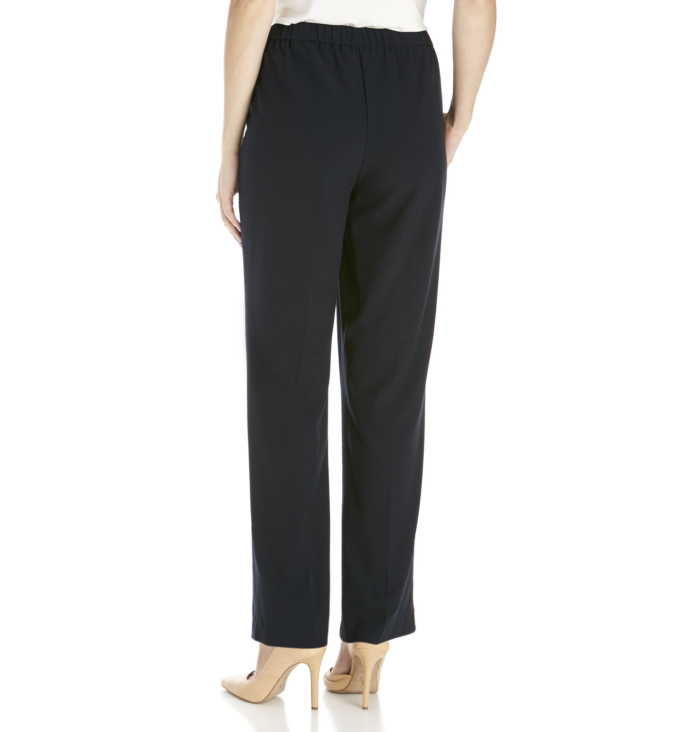 Womens Elastic Waist Pull On Pants