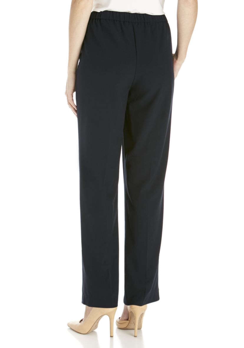Womens Elastic Waist Pull On Pants