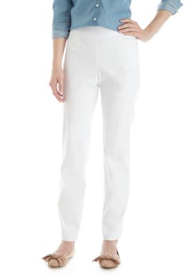 kim rogers petite stripe flare leg pant