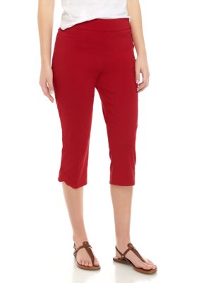 Kim Rogers® Women's Millennium Capri Pants with Crochet Hem | belk