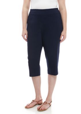 Short Bermuda Kim Rogers Tummy Control - Taille 12, Bleu à Carreaux, Neuf Avec étiquette