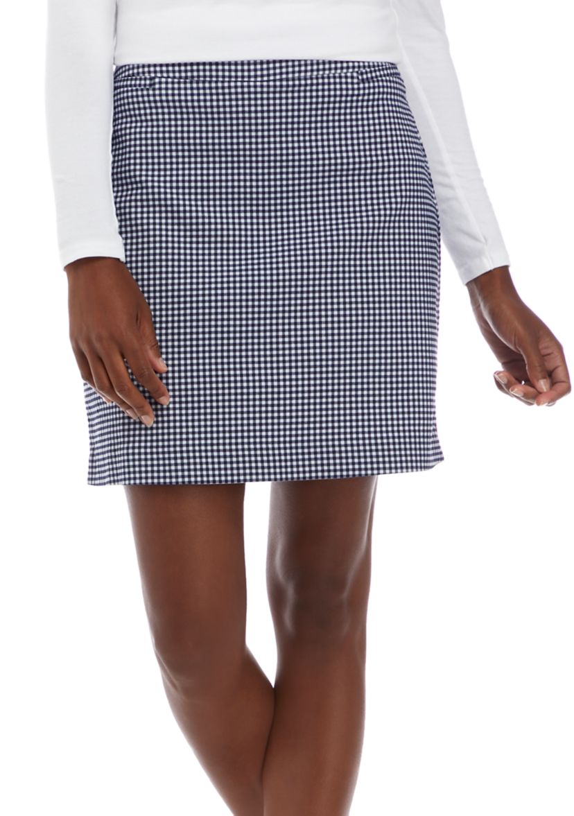 Petite Millennium Gingham Print Skort 