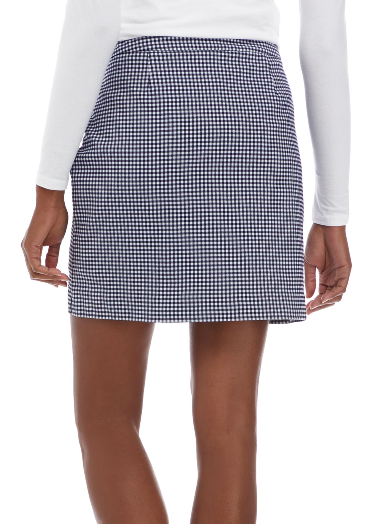 Petite Millennium Gingham Print Skort 