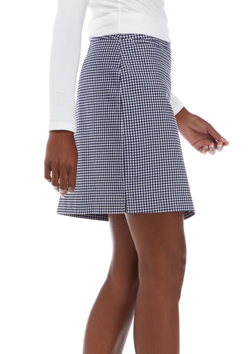 Petite Millennium Gingham Print Skort 
