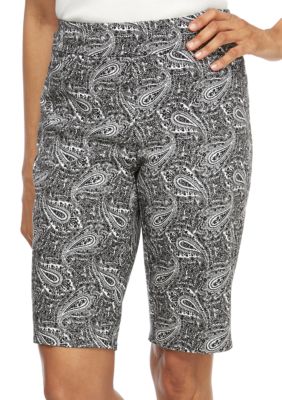 Kim Rogers® Millenium Bermuda Paisley Print Shorts | belk