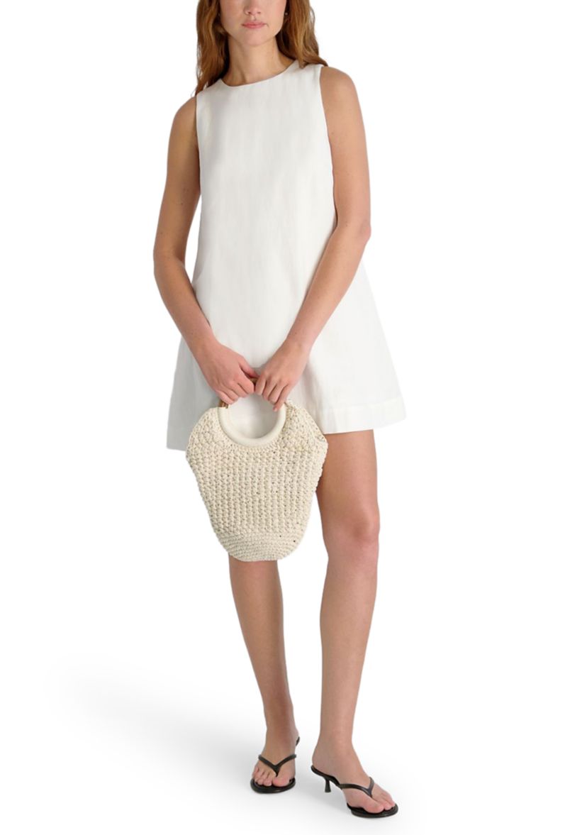 Cooper Linen Sleeveless Mini Dress in Summer White | French Connection