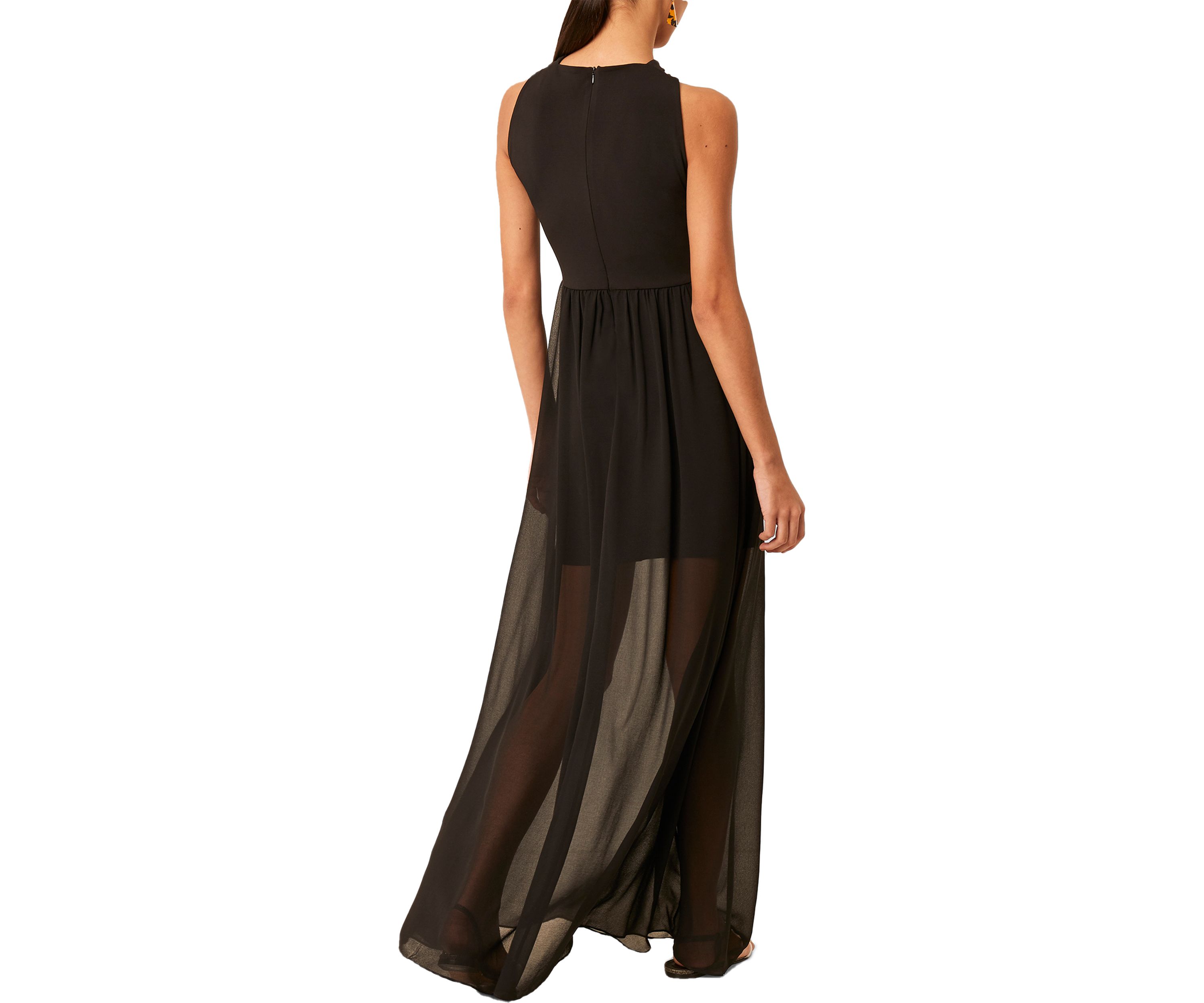 Sleeveless Twisted Halter Neck Maxi Dress