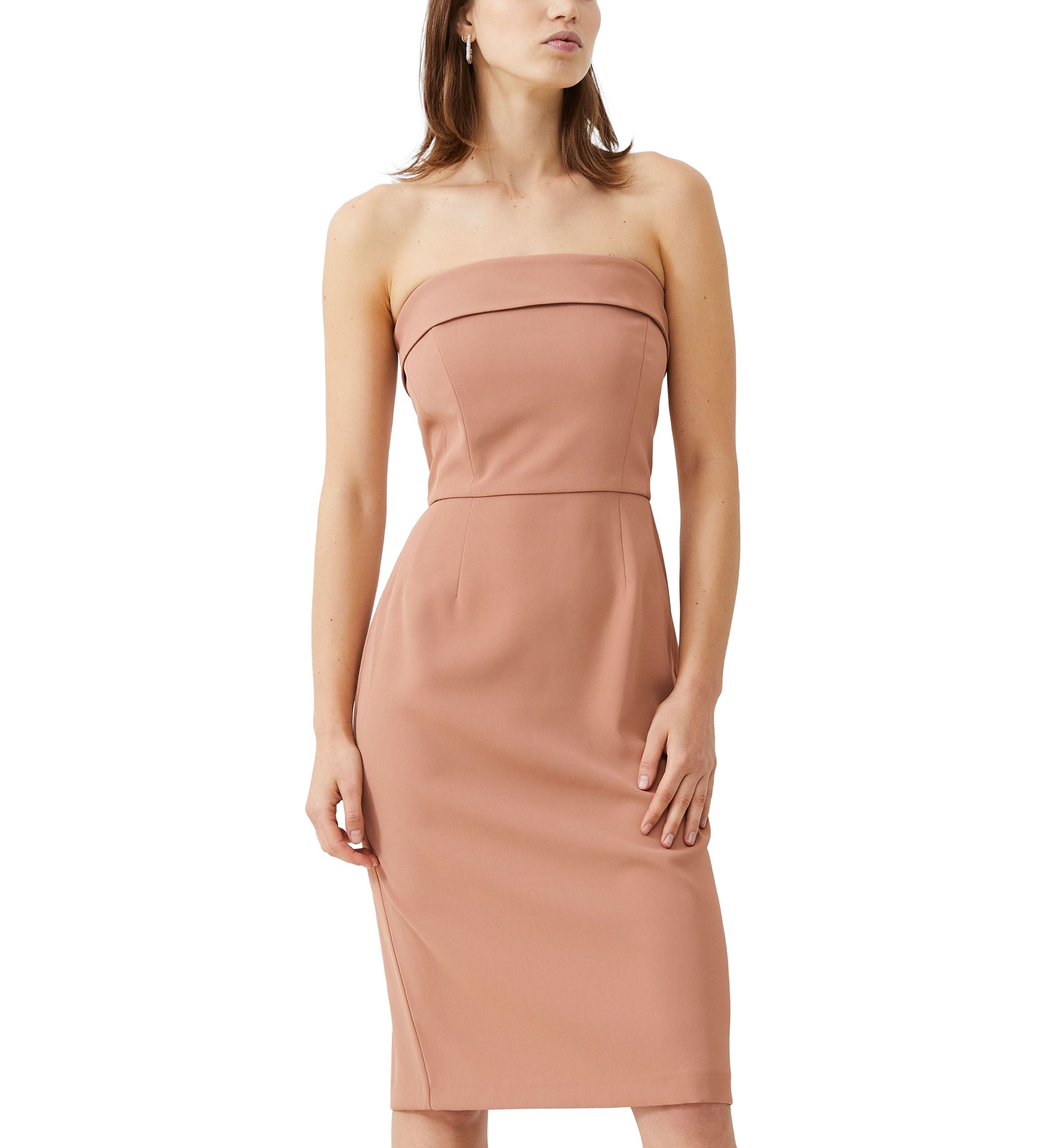 french connection women's oona strapless satin midi dress reviews French Connection Oona Strapless Satin Midi Dress In Pastel Turquoise - 30%  Off