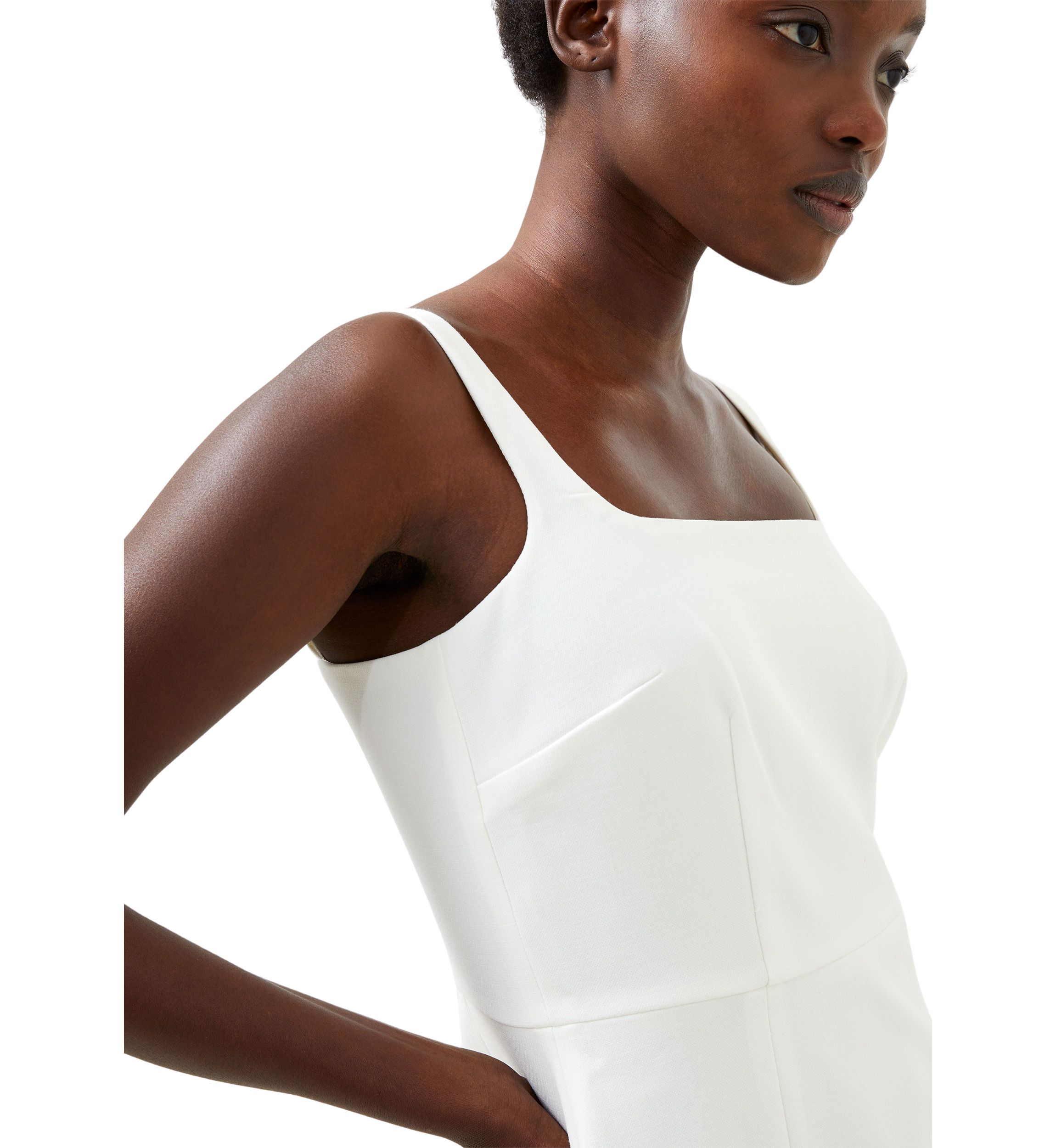 Whisper Strappy Dress with Skirt