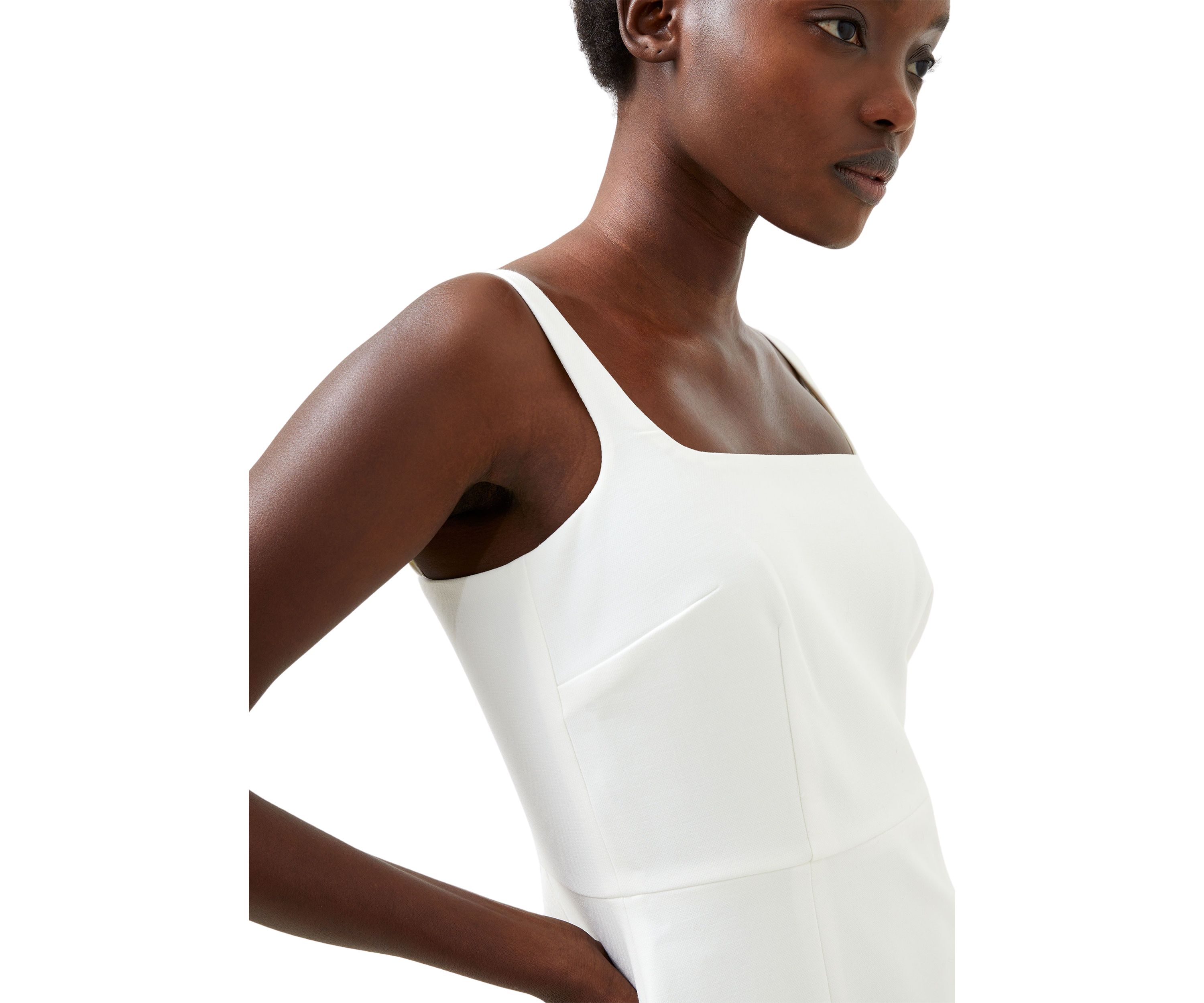 Whisper Strappy Dress with Skirt