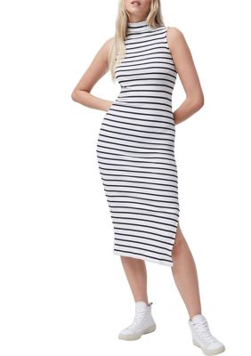 French Connection Tommy Rib Striped Jersey Dress belk