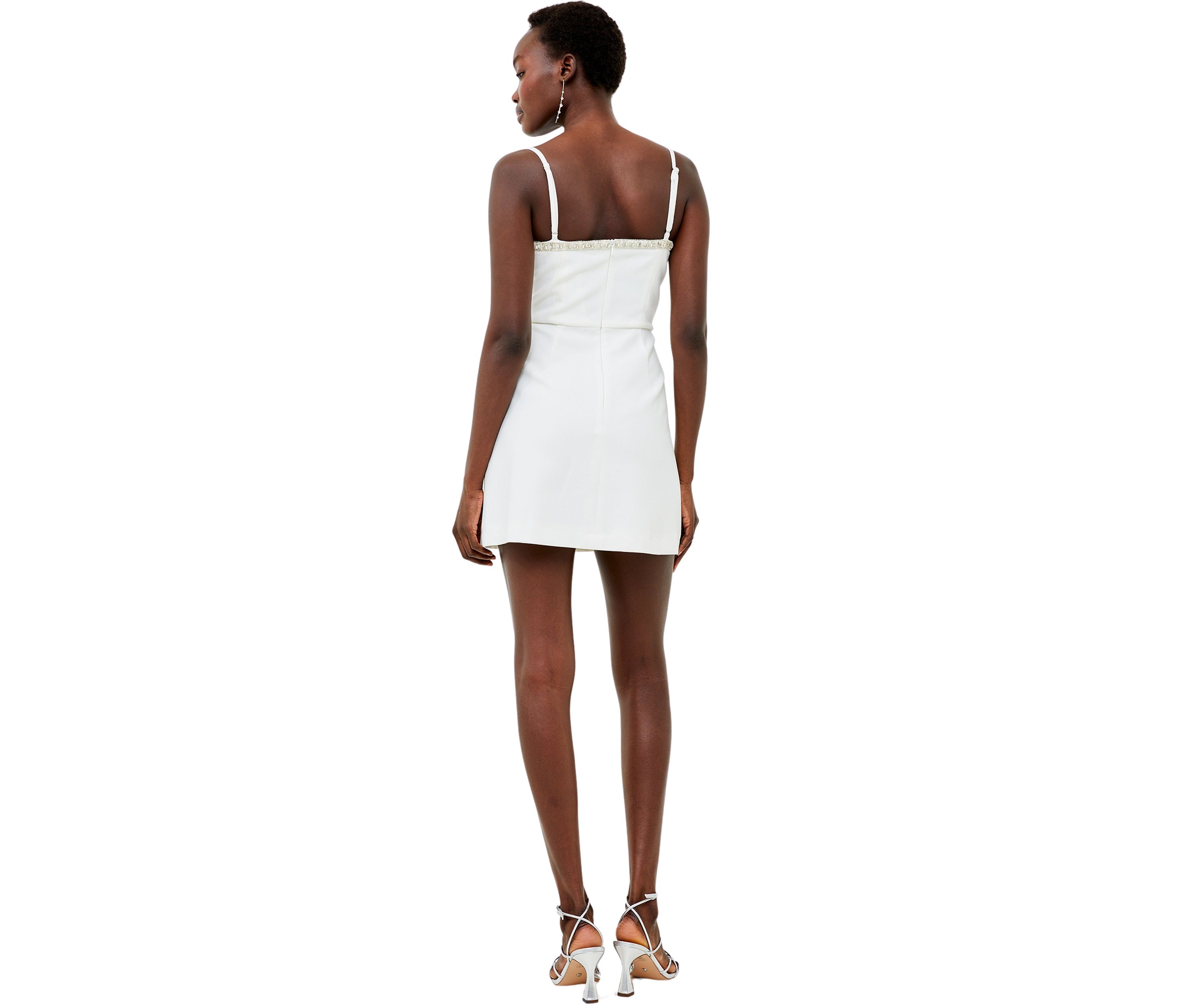 Embellished Neck Strappy Dress