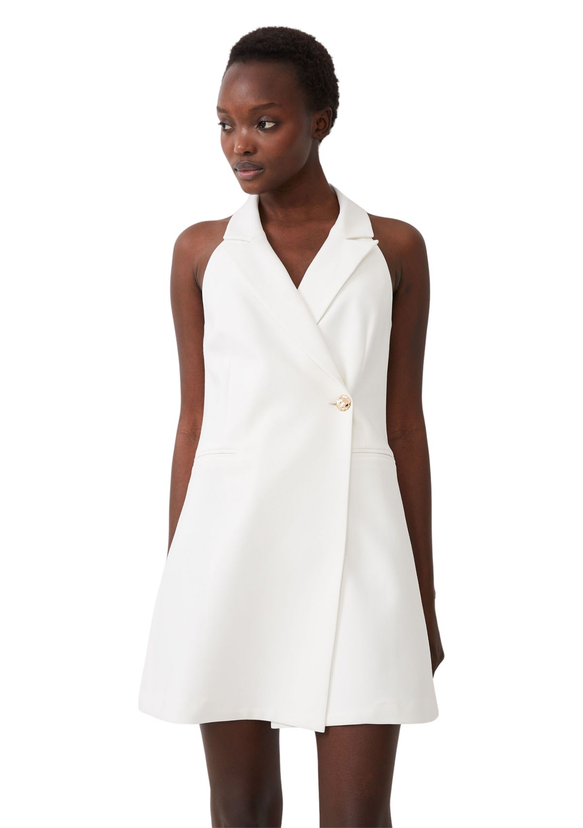 Whisper Halter Blazer Dress