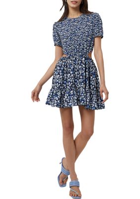 Puff Sleeve Floral Dress