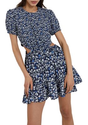 Puff Sleeve Floral Dress