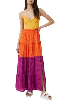 Adira Birch Tiered Maxi Dress