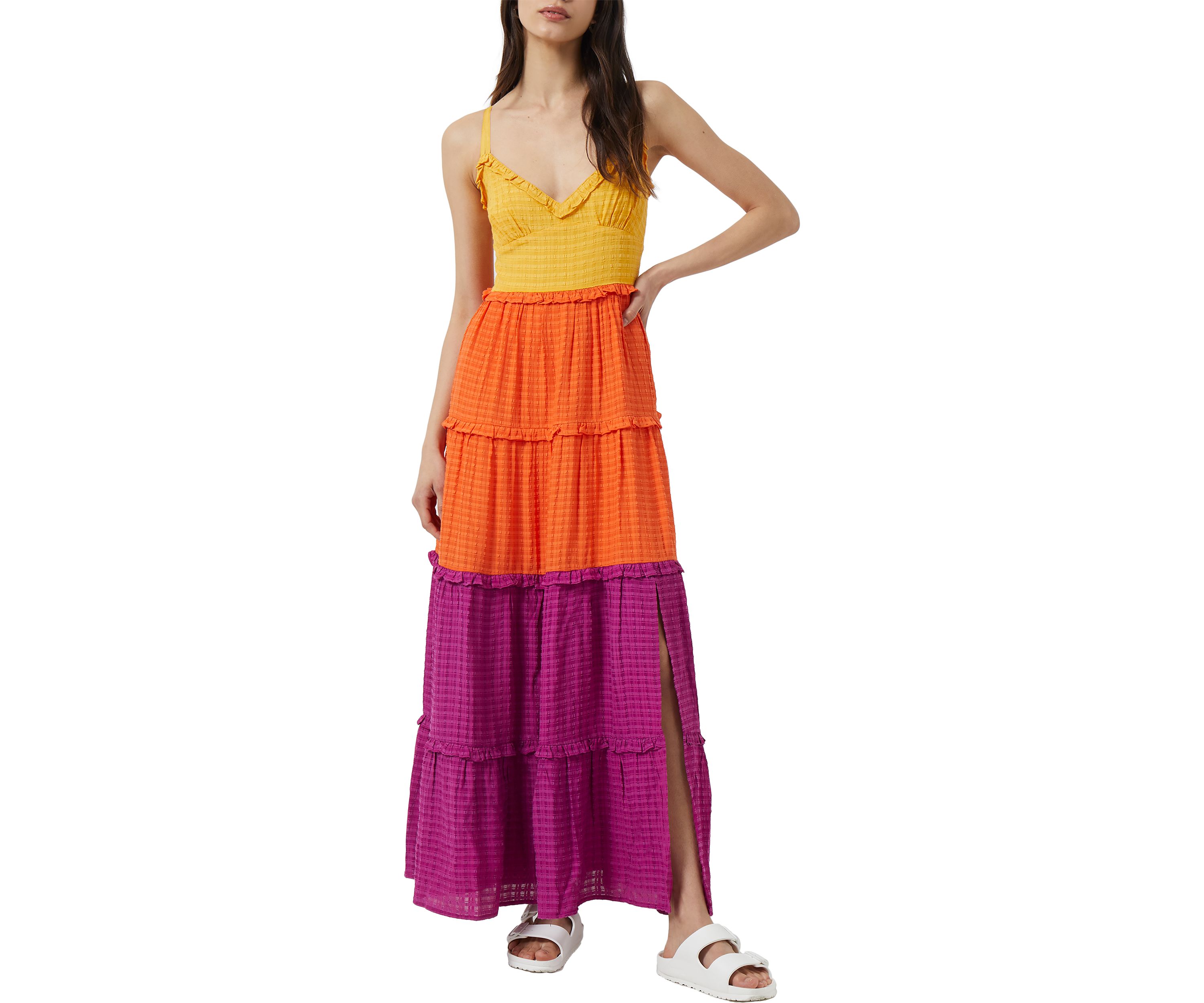 Adira Birch Tiered Maxi Dress